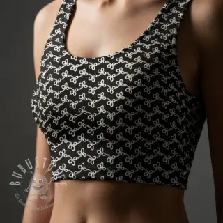 Baumwollstoff EMBROIDERY Rosemary black