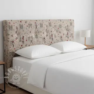 Dekostoff Linenlook Cute Paris multico