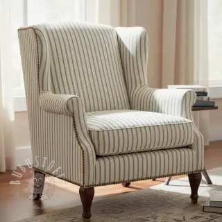 Dekostoff Linenlook Vincennes bleu