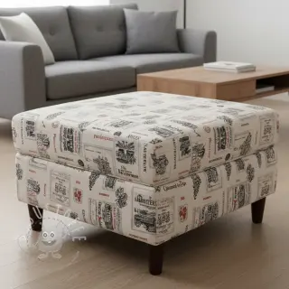 Dekostoff Linenlook Vincennes rouge