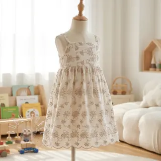 Baumwollstoff EMBROIDERY Lilian ecru