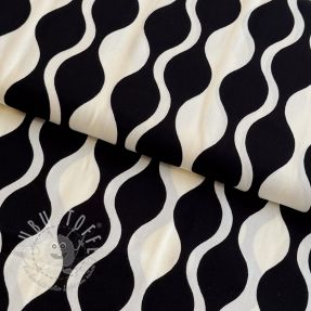 Viskosestoff ECOVERO Abstract black ecru