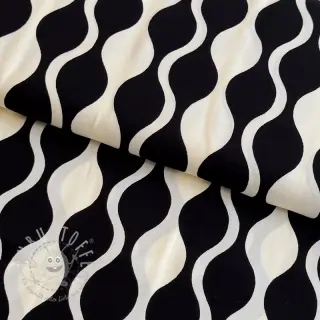 Viskosestoff ECOVERO Abstract black ecru
