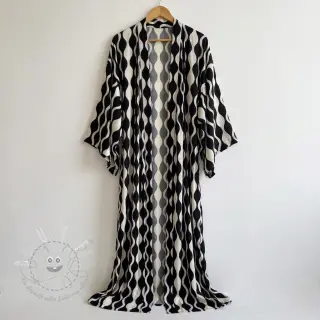 Viskosestoff ECOVERO Abstract black ecru
