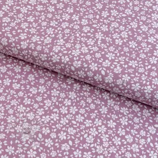 Viskosestoff POPLIN STRETCH Small flowers cherryblossom