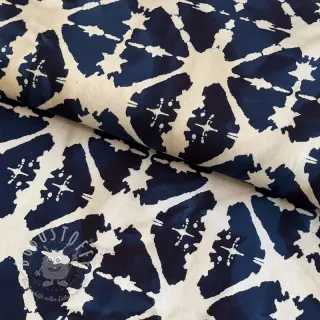 Baumwollstoff BATIK navy