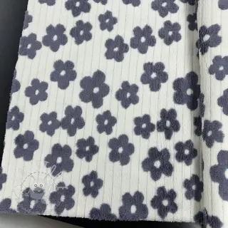 Mantelstoff TEDDY Flower power lavender 2nd class