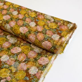 Viskosestoff RAYON POPLIN Flower sea design C