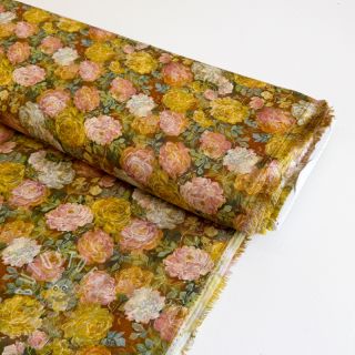 Viskosestoff RAYON POPLIN Flower sea design C