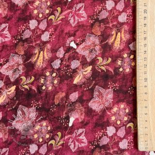 Viskosestoff RAYON POPLIN Dark barrock design C