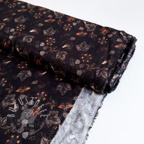 Viskosestoff RAYON POPLIN Dark barrock design A