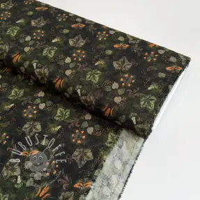 Viskosestoff RAYON POPLIN Dark barrock design B