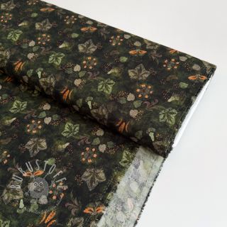 Viskosestoff RAYON POPLIN Dark barrock design B