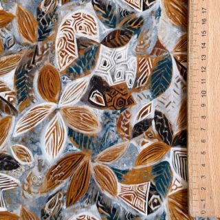 Viskosestoff RAYON POPLIN Floral design E