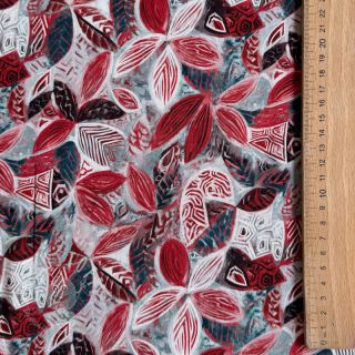 Viskosestoff RAYON POPLIN Floral design C