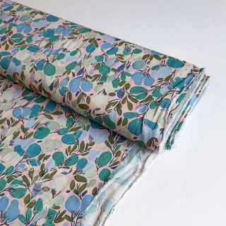 Viskosestoff RAYON POPLIN Simplistic flowers design C