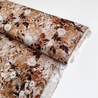 Viskosestoff RAYON POPLIN Wild flowers design C