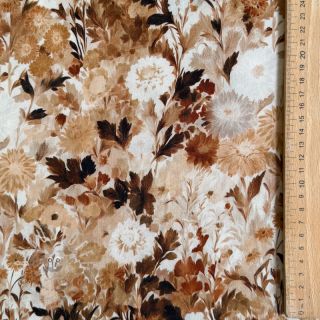 Viskosestoff RAYON POPLIN Wild flowers design C