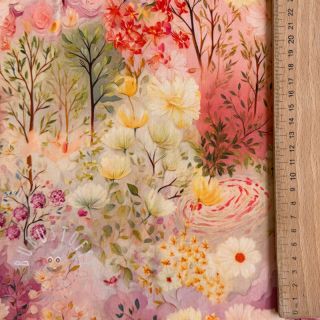 Viskosestoff RAYON POPLIN Love design B