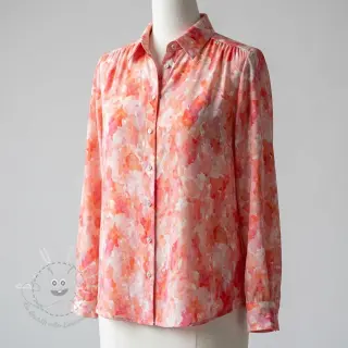 Viskosestoff RAYON POPLIN Faded spots design D