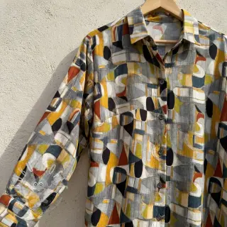 Viskosestoff RAYON POPLIN Leona design D