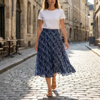 Viskosestoff RAYON POPLIN Eve design E