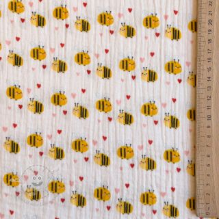 Double gauze/musselin Bee mine design A