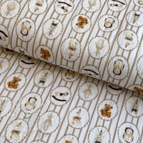 Double gauze/musselin Vintage toys design C