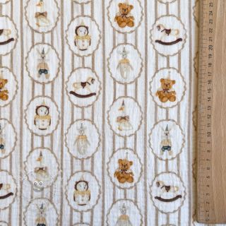 Double gauze/musselin Vintage toys design C