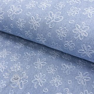 JEANS DENIM JACQUARD Flower light jeans