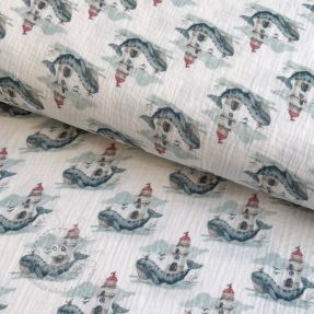 Double gauze/musselin Sweeties design A