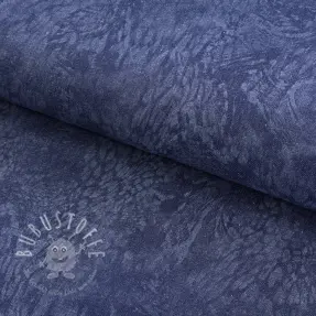 JEANS DENIM HEAVY Animal printed dark blue