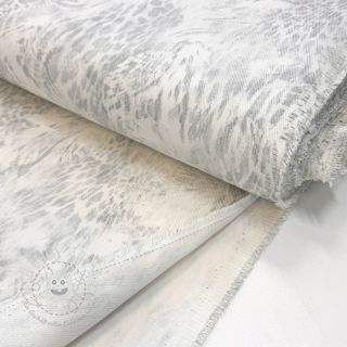 JEANS DENIM HEAVY Animal printed offwhite