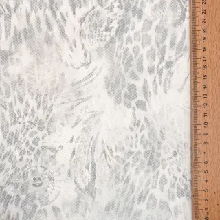JEANS DENIM HEAVY Animal printed offwhite