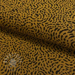 Jersey Dots and shapes olive