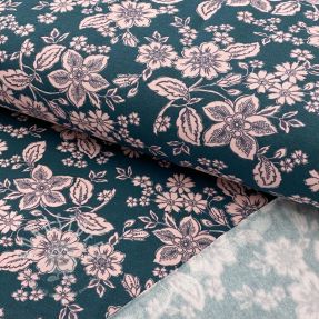 Sweat kuschel SOFT Flowers emerald