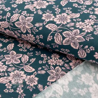 Sweat kuschel SOFT Flowers emerald