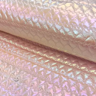 Steppstoffe Fancy hearts pink