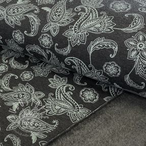 Sweat kuschel Paisley anthracite melange
