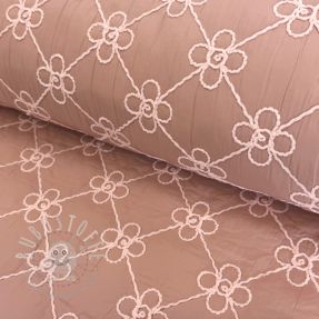 Steppstoffe Flower design old pink