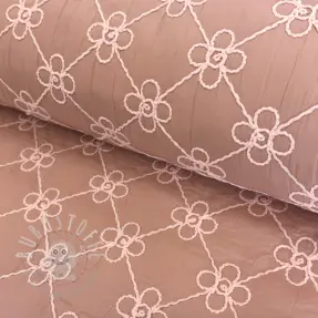 Steppstoffe Flower design old pink