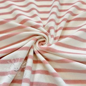 Nicky stoff YARN DYED Stripe rose
