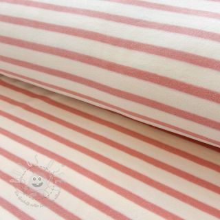 Nicky stoff YARN DYED Stripe rose