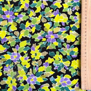 Viskosestoff RADIANCE Flowers green