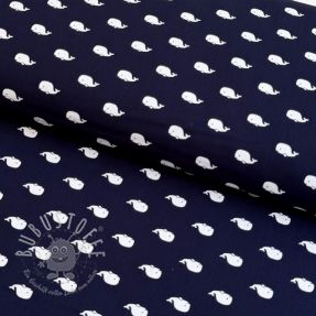 Baumwollstoff Marine navy
