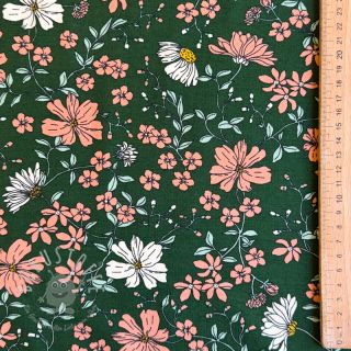 Jersey Flowers dark green