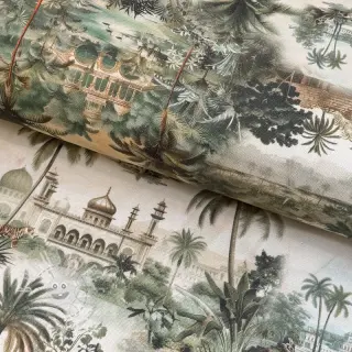 Dekostoff Tropical forest sage digital print