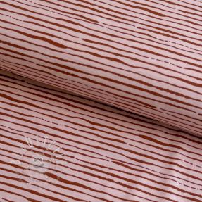 Jersey Stripes light salmon ORGANIC