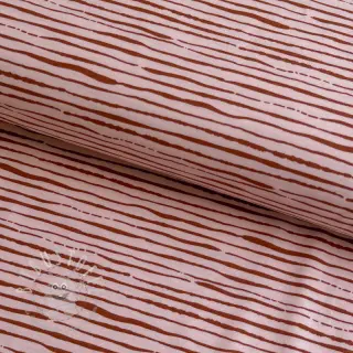 Jersey Stripes light salmon ORGANIC