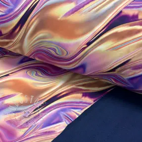 Softshell Liquid metal pink digital print